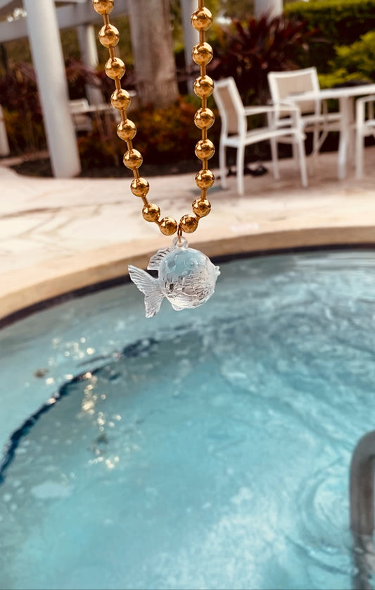 Gold Fish Necklace